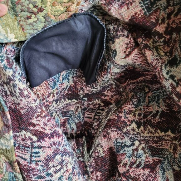 Vintage Cowboy woven pattern tapestry jacket size xl - Picture 4 of 8